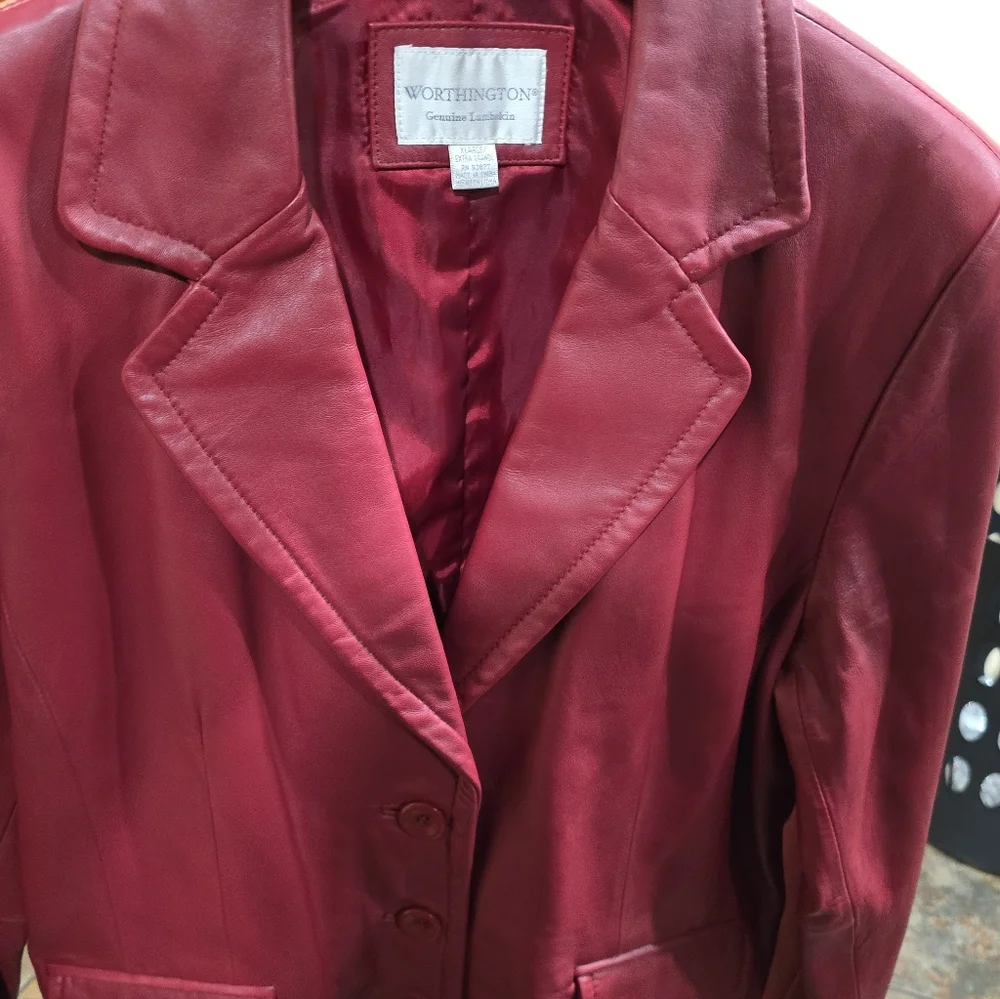 Wilsons Leather Burgundy Women's Leather Jacket - Picture 6 of 7